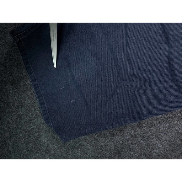 Vintage Sostanza Shorts Mens 34 Denim Cotton Mid Rise Dark Wash Green Y2K - Picture 2 of 10